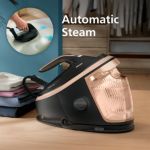 Fast ironing with automatic steam