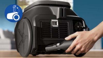 Nastavek na aparatu: priročno shranjen, vedno pri roki