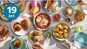 Monipuolista ruoanlaittoa 12 esiasetuksella ja 19 kypsennystavalla