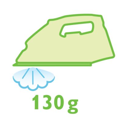 130 g garų padidinimas lengvai pašalina sunkiai išlyginamas raukšles