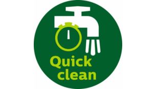 Cesta QuickClean con malla antiadherente y asa extraíble