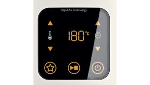 Digital screen for easy control of time and temperature