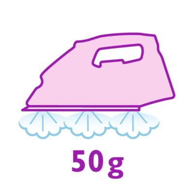 Saída de vapor até 50 g/min. para uma melhor remoção dos vincos
