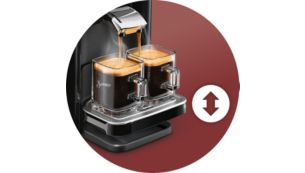 Bandeja de goteo ajustable para adaptarse a tu taza favorita