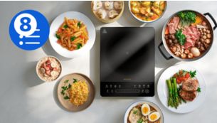 8 versatile preset programs to cook your favourites your way