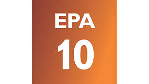EPA10 filtrēšanas sistēma ar AirSeal veselīgam gaisam