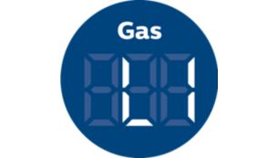 Real-time harmful gas indicator in four levels