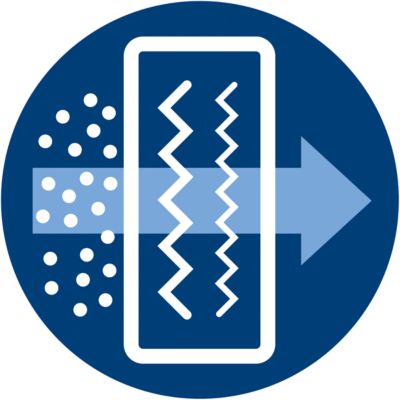 Filtrē 99% smalko putekļu