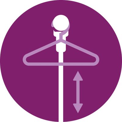 Haste ajustável para várias configurações de altura