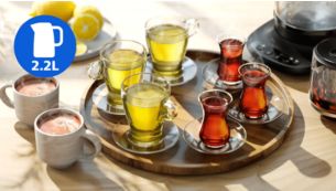 Her t&uuml;rl&uuml; &ccedil;ay keyfi i&ccedil;in ekstra b&uuml;y&uuml;k kapasiteli &ccedil;ay makinesi