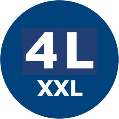 s-bag in XXL 4 litre capacity for long-lasting performance