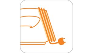 Kabelaufwicklung f&uuml;r einfache Aufbewahrung