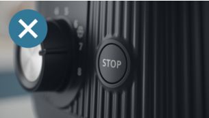 Прецизно контролирайте времето за препичане с бутона за незабавно спиране