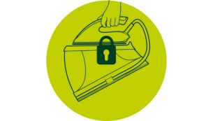 Verrouillez votre fer en toute sécurité sur la base