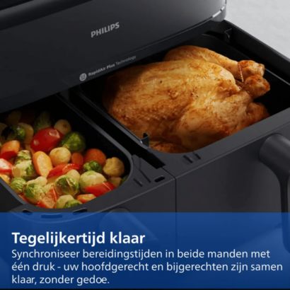 Onze eerste Airfryer met twee manden én stoomfunctie