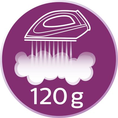 Steam boost up to 120 g