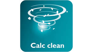 Funzione Calc Clean per rimuovere facilmente il calcare dal ferro da stiro