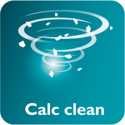 Control deslizante Calc Clean para eliminar fácilmente el sarro de la plancha