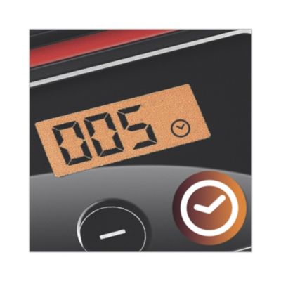 Digitale Zeitschaltuhr mit Signalton und automatischer Abschaltfunktion.