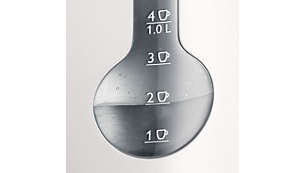 Індикатор ємності для 1 чашки для кип’ятіння лише потрібної кількості води