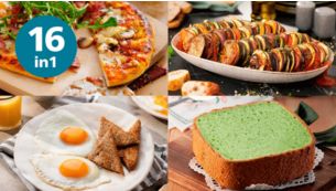 D'autres possibilit&eacute;s que les fritures &agrave; l'air avec les 16&nbsp;modes de cuisson