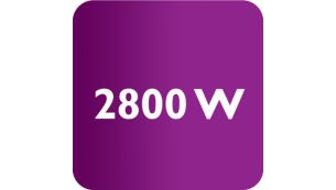 Ferro de 2800&nbsp;W para um aquecimento r&aacute;pido e um desempenho potente