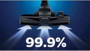 99,9% stofopname** voor grondige reiniging