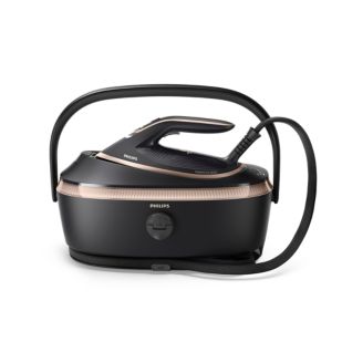 S&eacute;rie 8000 Centrale Vapeur Philips - Iron 9 bars Noir/Dor&eacute; 1.4L