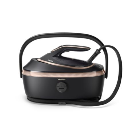 PSG8300/80 S&eacute;rie 8000 Centrale Vapeur Philips - Iron 9 bars Noir/Dor&eacute; 1.4L
