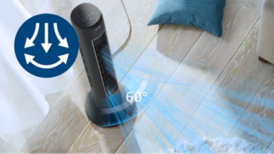 Περιστροφή 60° που φτάνει σε κάθε σημείο που χρειάζεστε