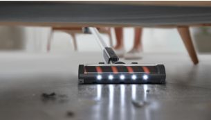 LED-D&uuml;se f&uuml;r effiziente Staubaufnahme.