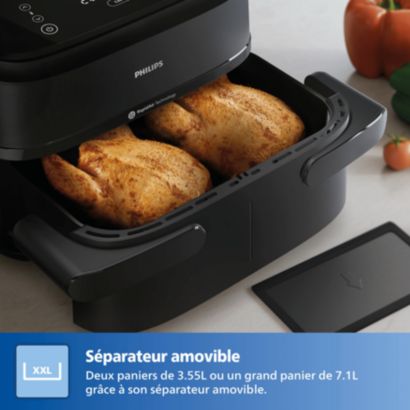 Notre Airfryer à double panier le plus compact