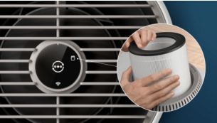 Follow the smart filter status indicator on your device