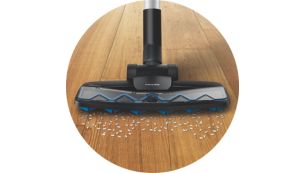 Spazzola TriActive Z per pavimenti duri per polvere e briciole