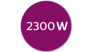 2300&nbsp;Вт для быстрого нагрева за 30&nbsp;секунд