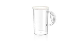 1.0-l beaker with lid keeps smoothies and batters fresh