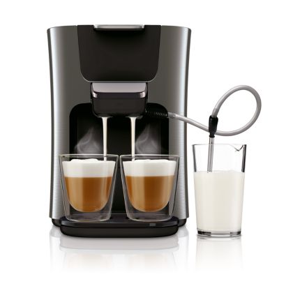 Šviežias pienas ir net dvi kapučino vienu metu!