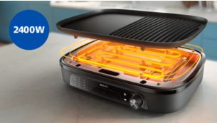 2.400&nbsp;W f&uuml;r schnelles und leistungsstarkes Aufheizen