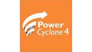 PowerCyclone 4 颶風離麈技術可一次將灰塵從空氣中分離