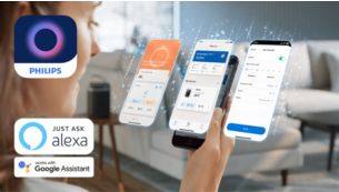 Control the heater anytime, anywhere with the Philips Air+ app.