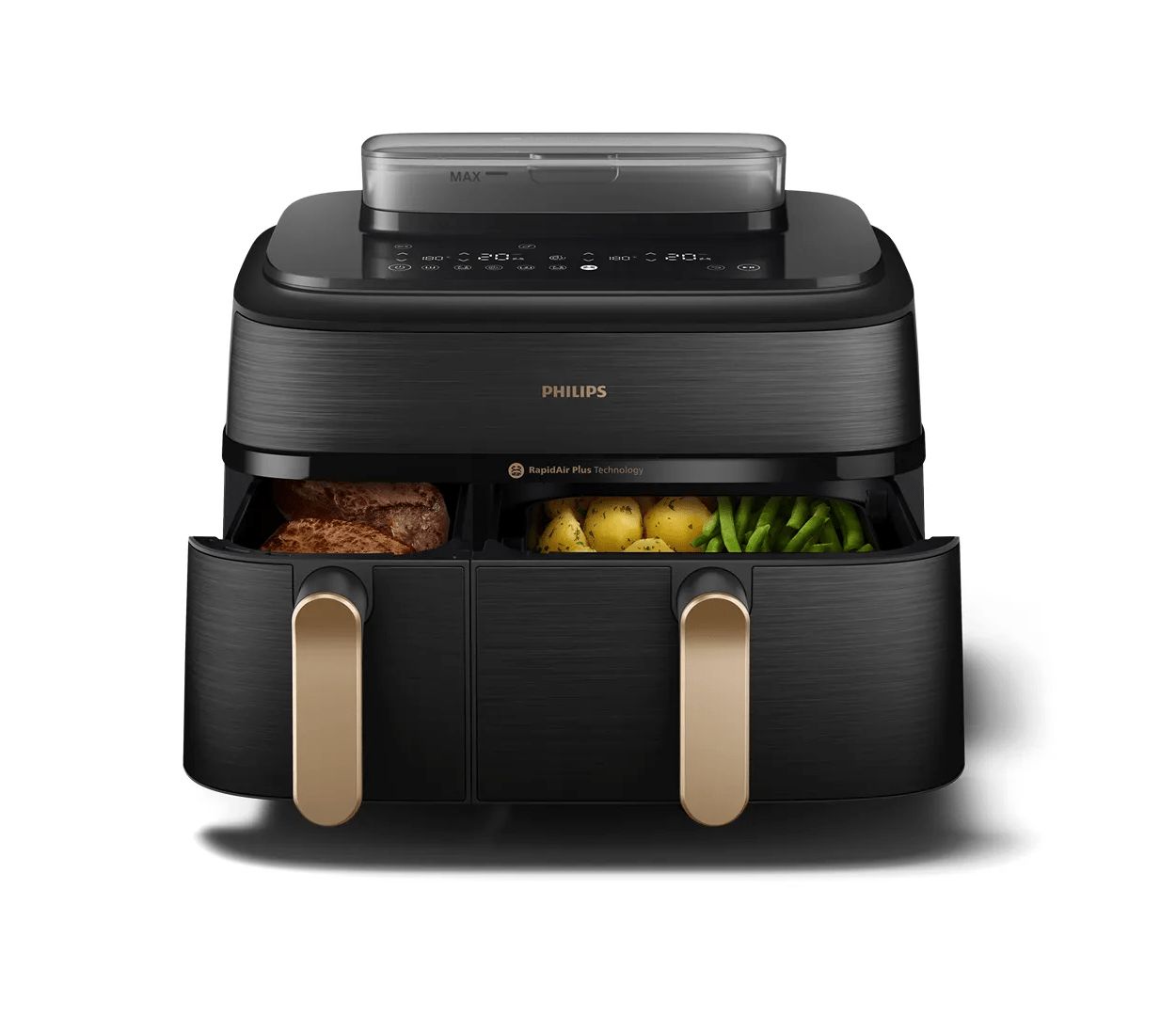Onze eerste Airfryer met twee manden &eacute;n stoomfunctie