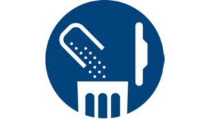 Bac à poussière facile à vider