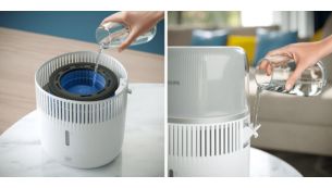 水箱顶部和侧面均可注水，使用更轻松