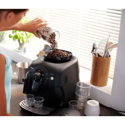 Disfrute del aroma de sus granos de café favoritos