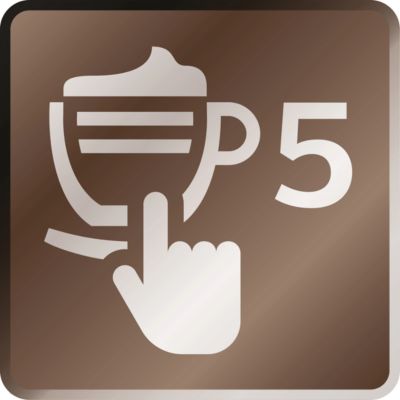 Enjoy 5 beverages at your fingertips