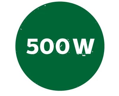Powerful 500W motor