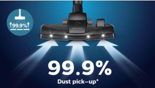 99,9&nbsp;% Staubaufnahme** f&uuml;r hohe Reinigungsleistung