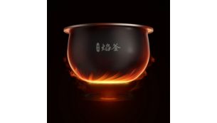 Fire pattern bowl pot to heat rice fully and evenly