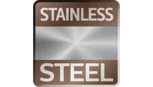 Iconic stainless steel finishing, shaped to precision