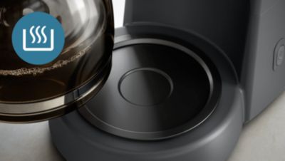 Modo de conservación del calor para un café caliente por más tiempo